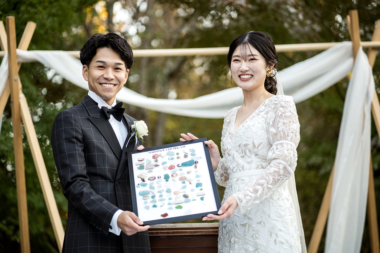 結婚証明書披露